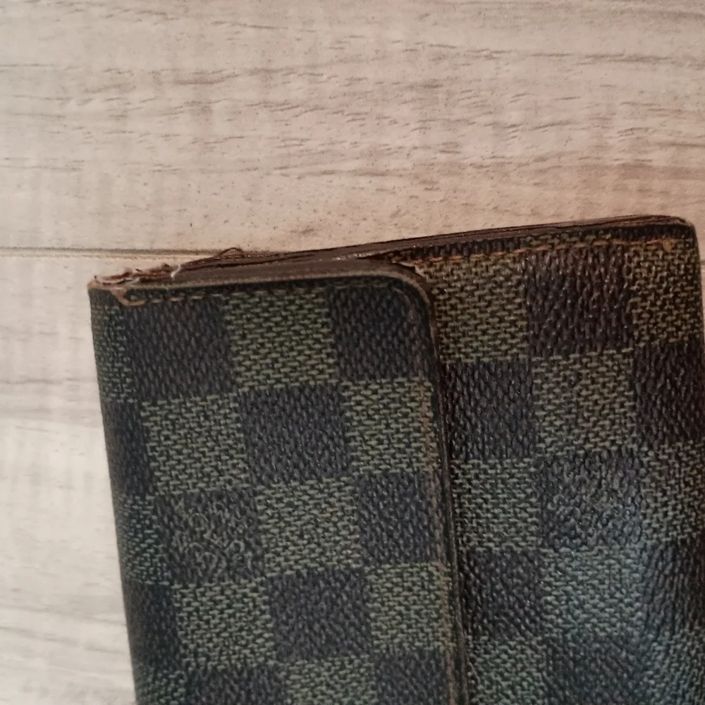 Louis Vuitton Authentic Damier Ebene Canvas Long Wallet